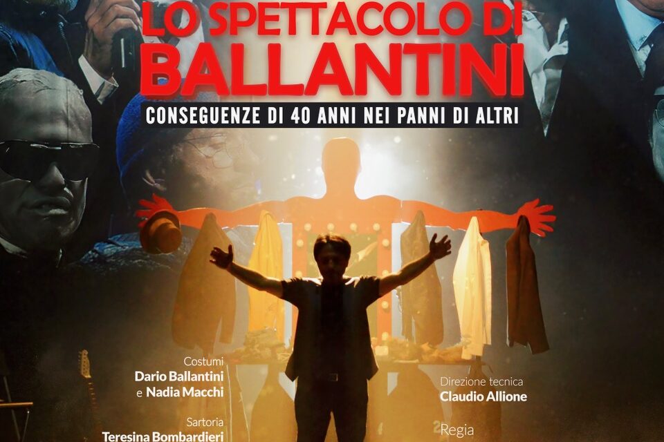 Sabato 3 febbraio  al Teatro Comunale di Ventimiglia c’è lo spettacolo di Ballantini
