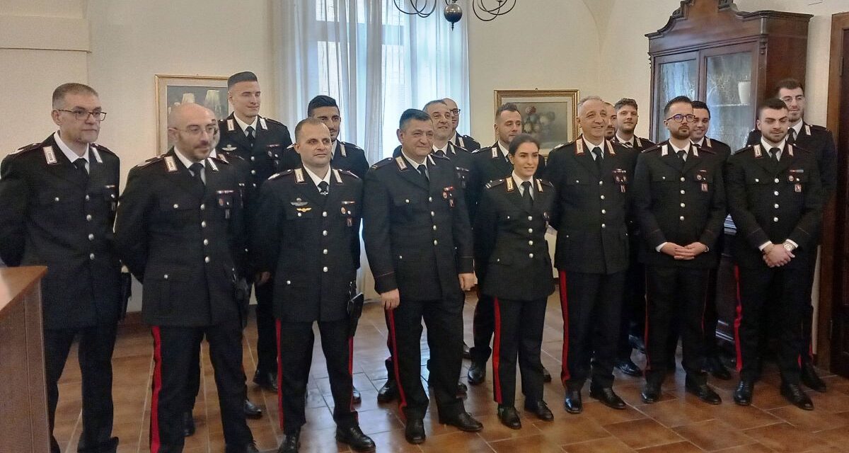Venti Carabinieri fra cui il Maresciallo Pietro Petito di Tortona promossi di grado