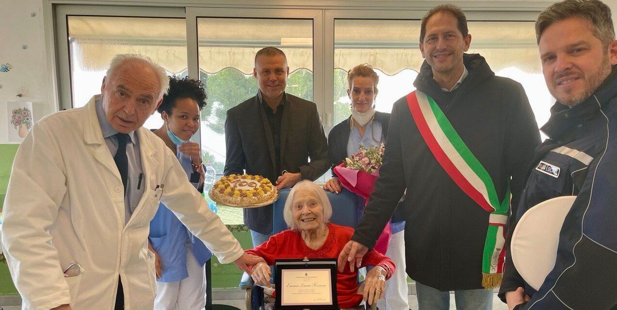 Festeggiata a Diano Marina la centenaria  Emma Lucia Ferrero