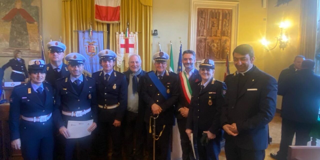Premiati gli operatori Polizia Locale di Tortona alla presenza del Sindaco Chiodi e dell’assessore Bonetti