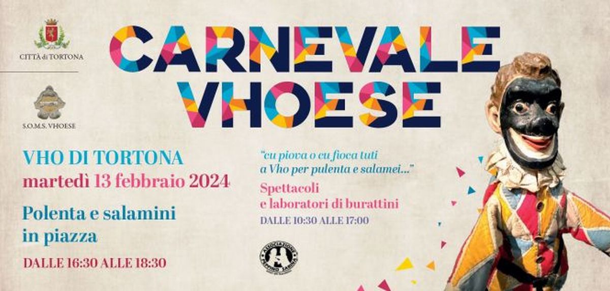 Fra una settimana grande appuntamento a Tortona col tradizionale Carnevale alla frazione Vho