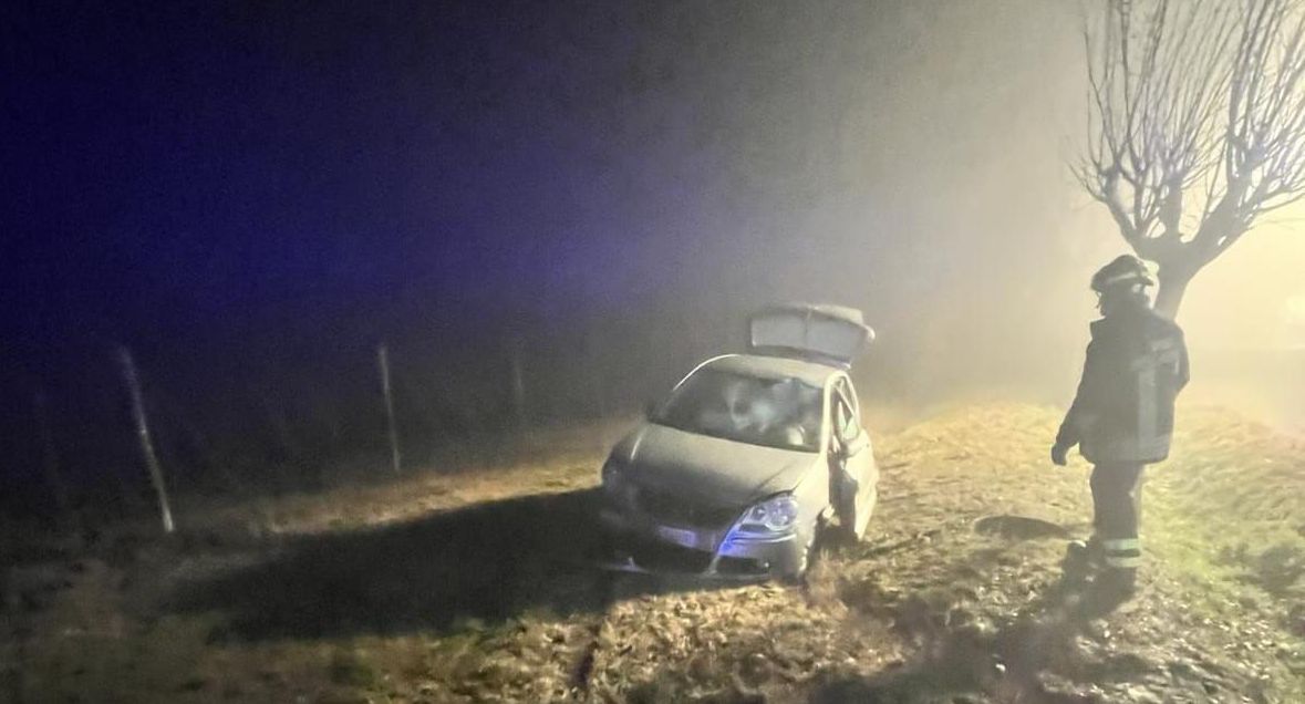Fuori strada con l’auto a Vignale Monferrato, ferita una ragazza, intervengono i Carabinieri