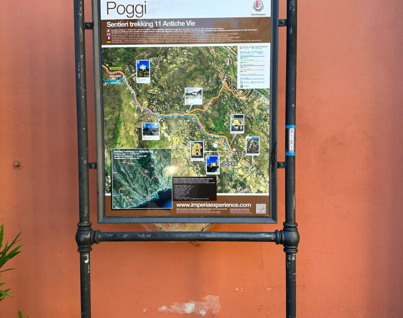 Imperia, installati i primi due cartelloni informativi per le frazioni di Borgo d’Oneglia e Poggi.