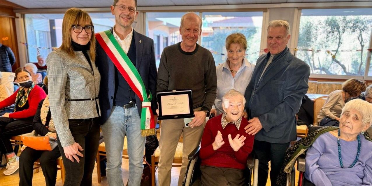 A Diano Marina due centenarie festeggiate dal Sindaco Za Garibaldi