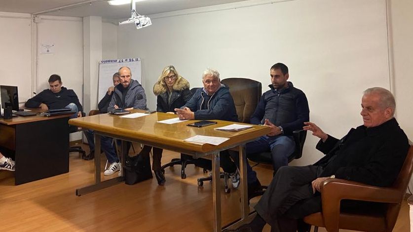 Imperia, visita del sindaco Claudio Scajola alla sede della Protezione Civile di Imperia