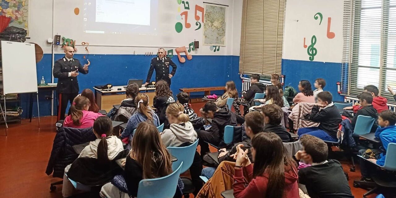 I Carabinieri di Castellazzo Bormida hanno incontrato gli studenti del paese