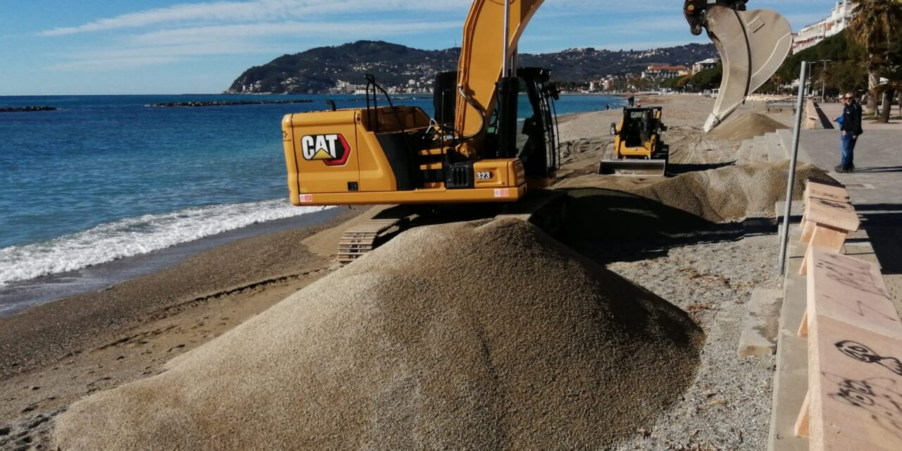 A San Bartolomeno al mare sono iniziati i lavori di ripascimento delle spiagge