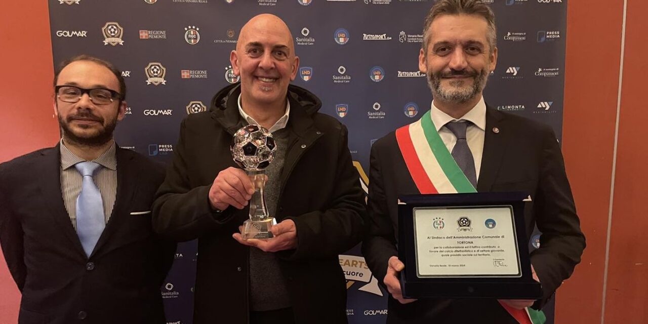 Anche la città di Tortona premiata al “Golden Hearts 2024 – Campioni nel Cuore”