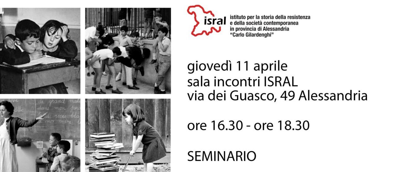 All’ Isral di Alessandria Seminario con Raffaella Romagnolo e Bruno Maida