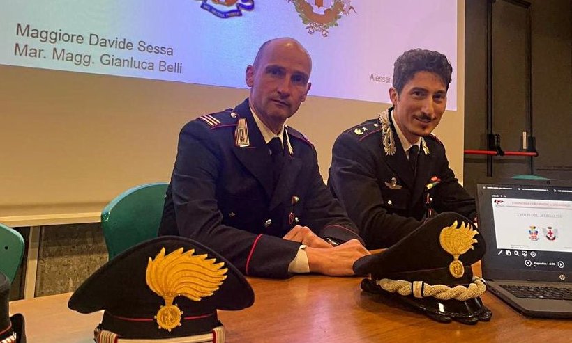 I Carabinieri intervengono al corso per docenti ad Alessandria