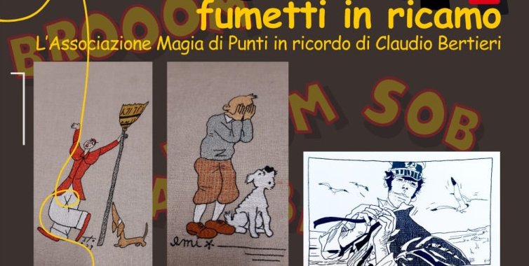Imperia, mostra “GULP! Fumetti in Ricamo”: un viaggio nell’arte dei Comics