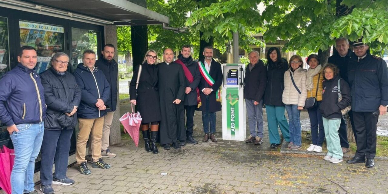Inaugurata a Tortona una nuova postazione con  defibrillatore