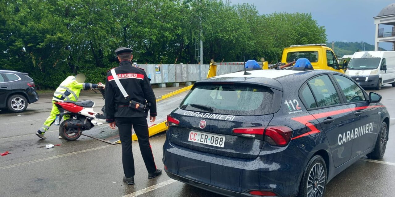Controlli dei Carabinieri a Serravalle sequestrato un motorino