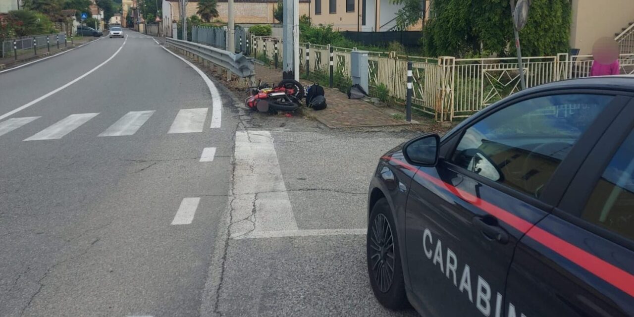 Incidente stradale  ad Occimiano, ferito un giovane in motorino