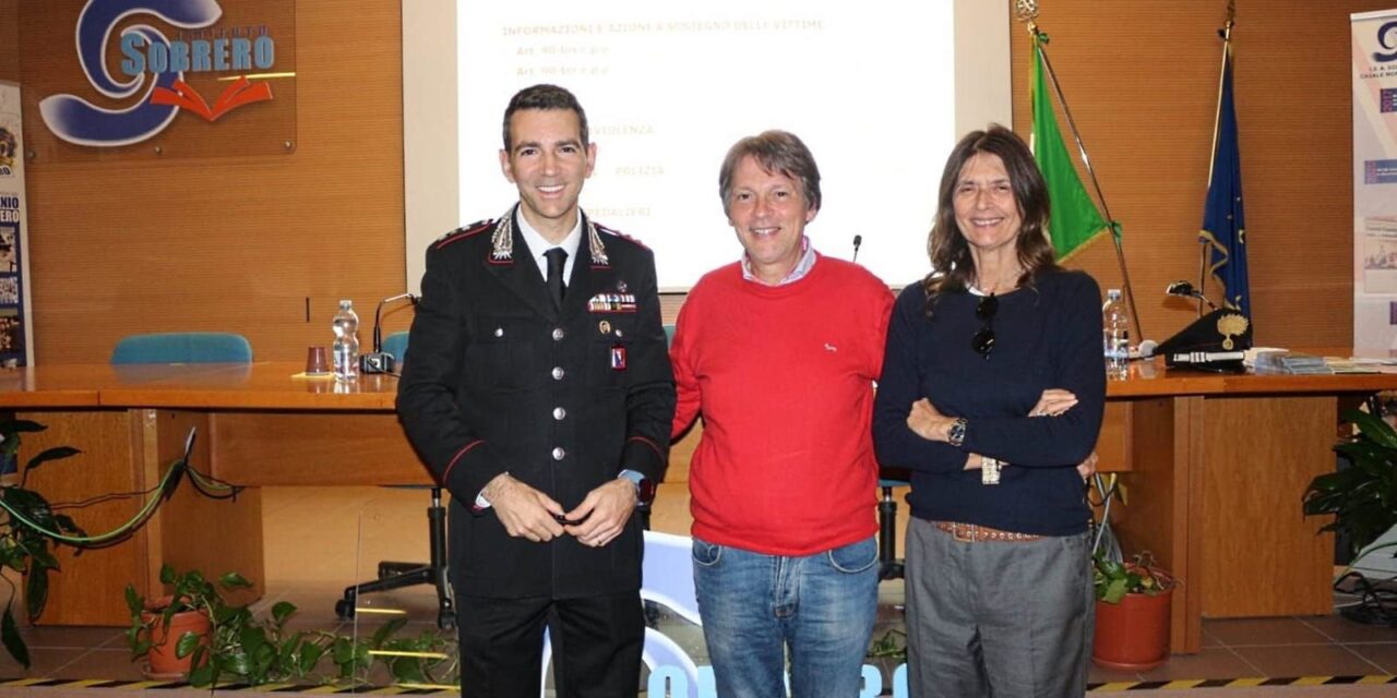 Conferenza dei Carabinieri di casale sulle “Vittime di violenza” al Sobrero
