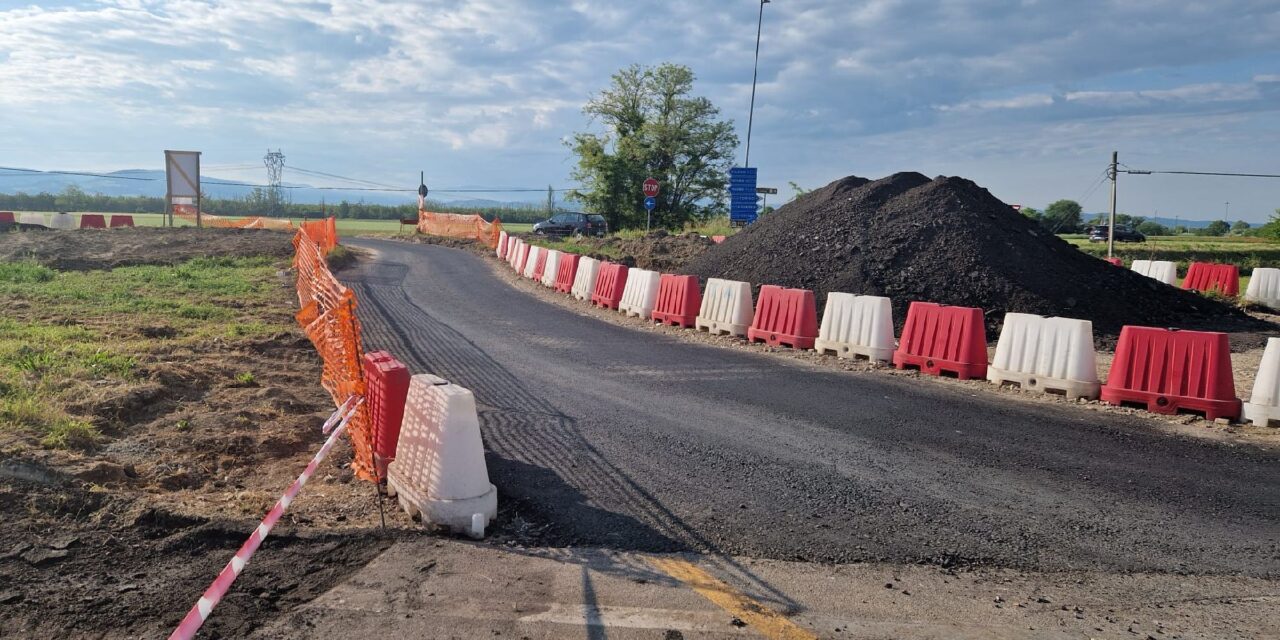 Procedono bene e velocemente i lavori per la rotonda fra Pontecurone e Voghera
