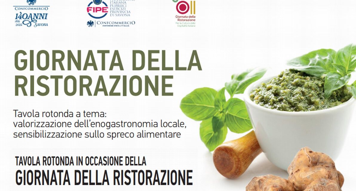 Giovedì a Savona un incontro importante con Confcommercio e Fipe per valorizzare l’enogastronomia