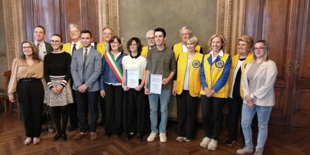 Consegnate a Palazzo Comunale le borse di studio Lions Club Alessandria Marengo