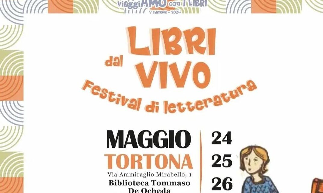 Al via a Tortona “Libri dal vivo” il Festival della Letteratura