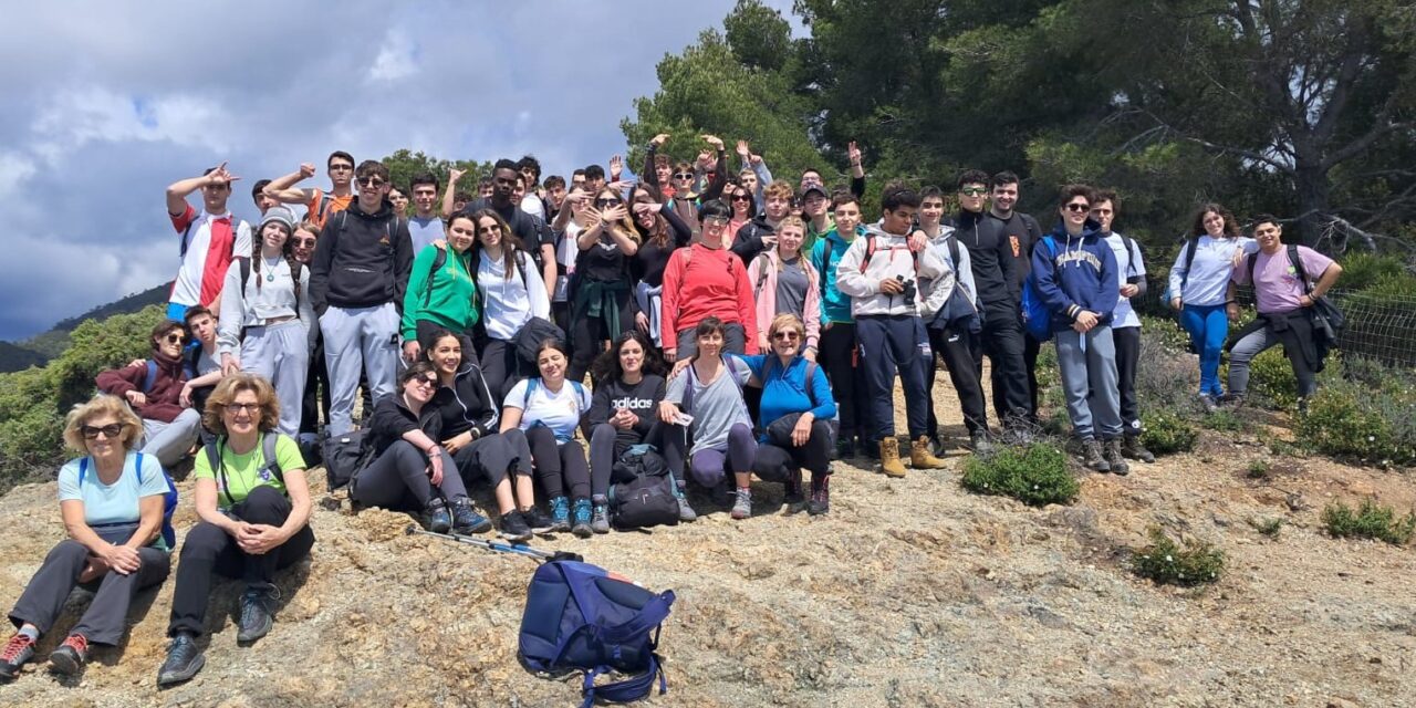 Gli studenti del Marconi al Trekking lungo il sentiero Framura-Bonassola
