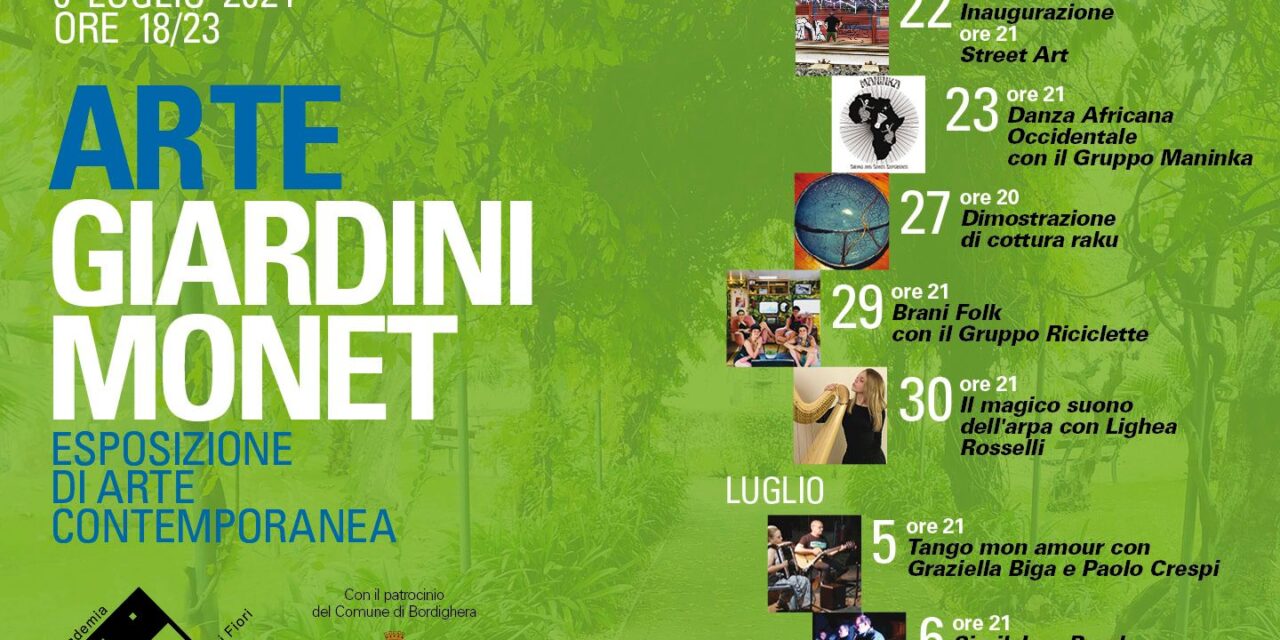 Le manifestazioni in programma a Bordighera fino al 23 giugno