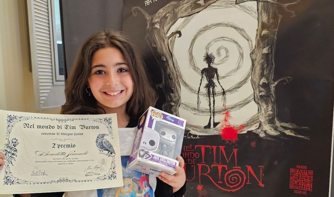 La giovane Tortonese Benedetta Simonelli arriva seconda al concorso nazionale su Tim Burton