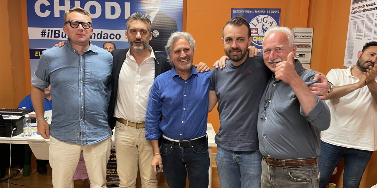Chiodi il sindaco più amato: “Ci impegneremo ancora di più per portare lavoro e benessere a Tortona”