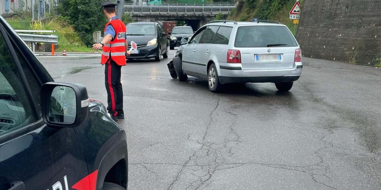Incidente al casello di Vignole Borbera, intervengono i Carabinieri