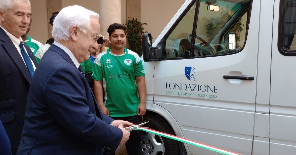 Un pulmino per gli atleti grazie alla Fondazione Cassa Risparmio di Alessandria