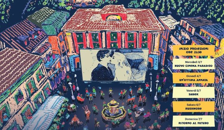 Da mercoledì 3 luglio cinema gratis all’aperto in piazza Malaspina a Tortona