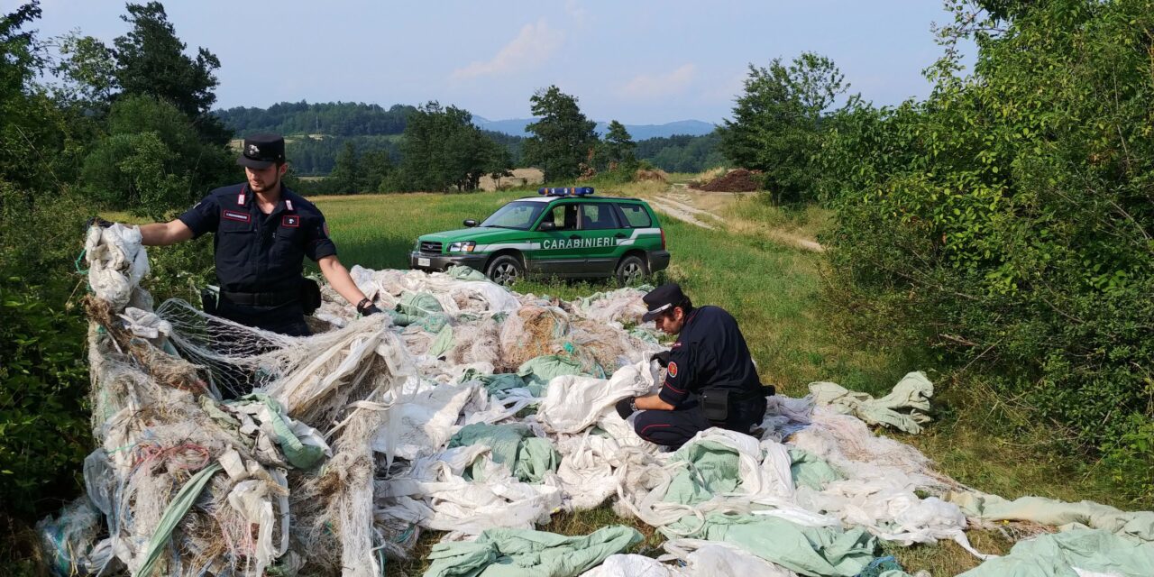 Abbandona rifiuti nel Parco del Po a Coniolo, individuato dai Carabinieri
