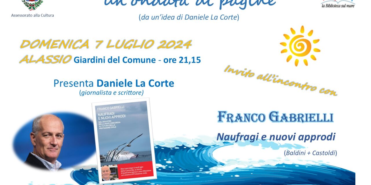 Domenica 7 luglio ad Alassio ospite sul palco di Piazza della Libertà l’ex capo della Polizia Franco Gabrielli 
