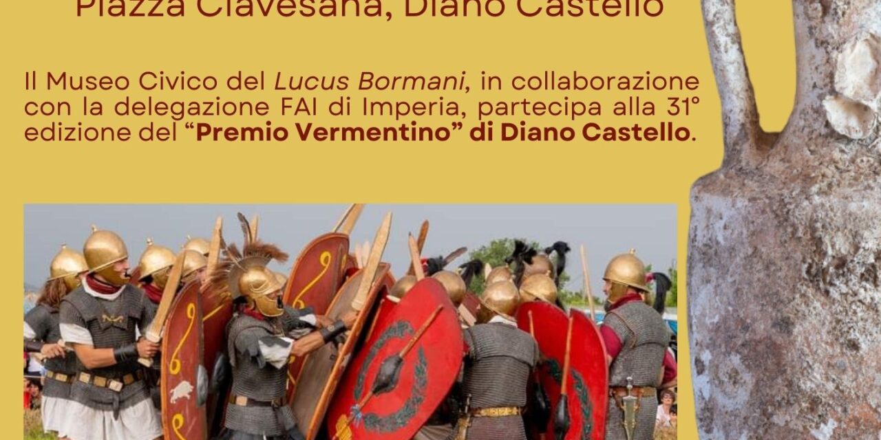 Il Museo del Lucus Bormani a Diano Castello per il Premio Vermentino