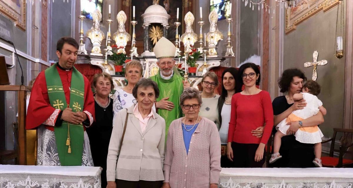 Il Vescovo di Tortona Monsignor Guido Marini a Gremiasco per la visita pastorale
