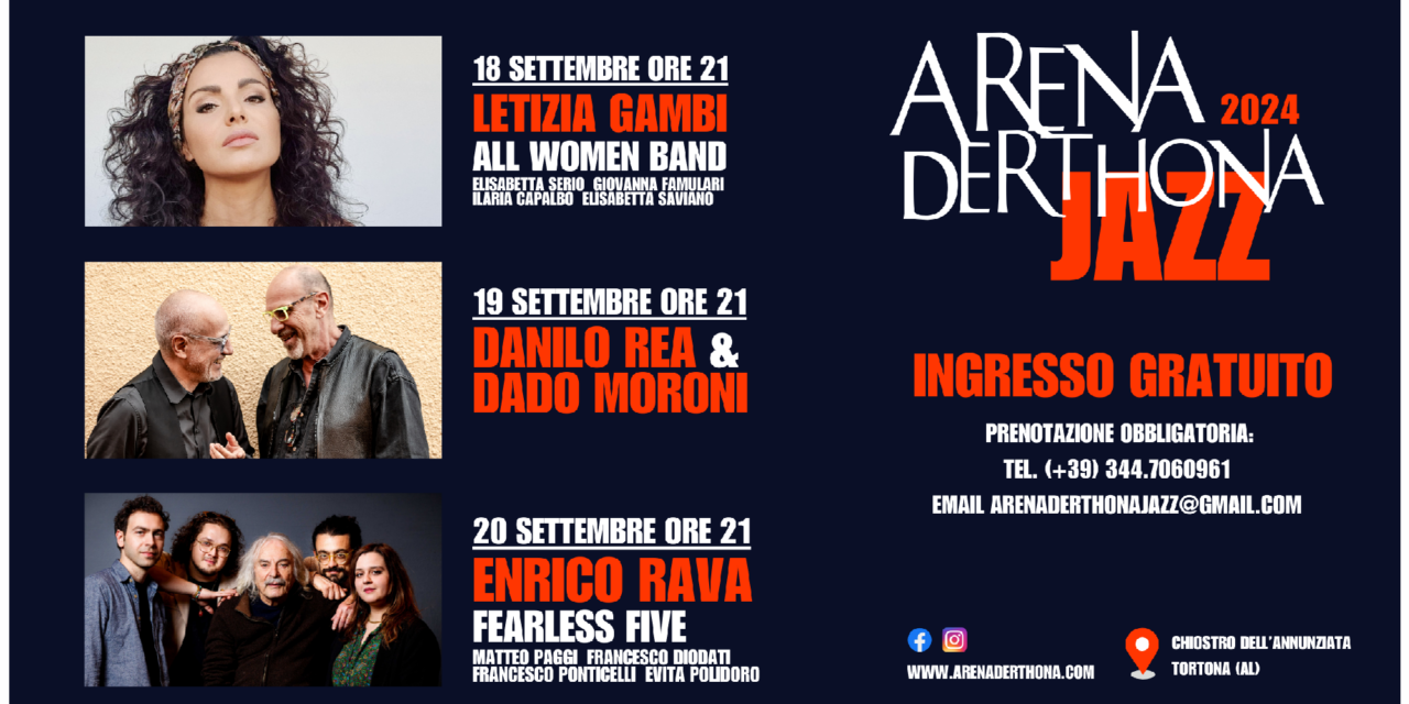 Torna il festival Arena Derthona Jazz con tre grandi concerti