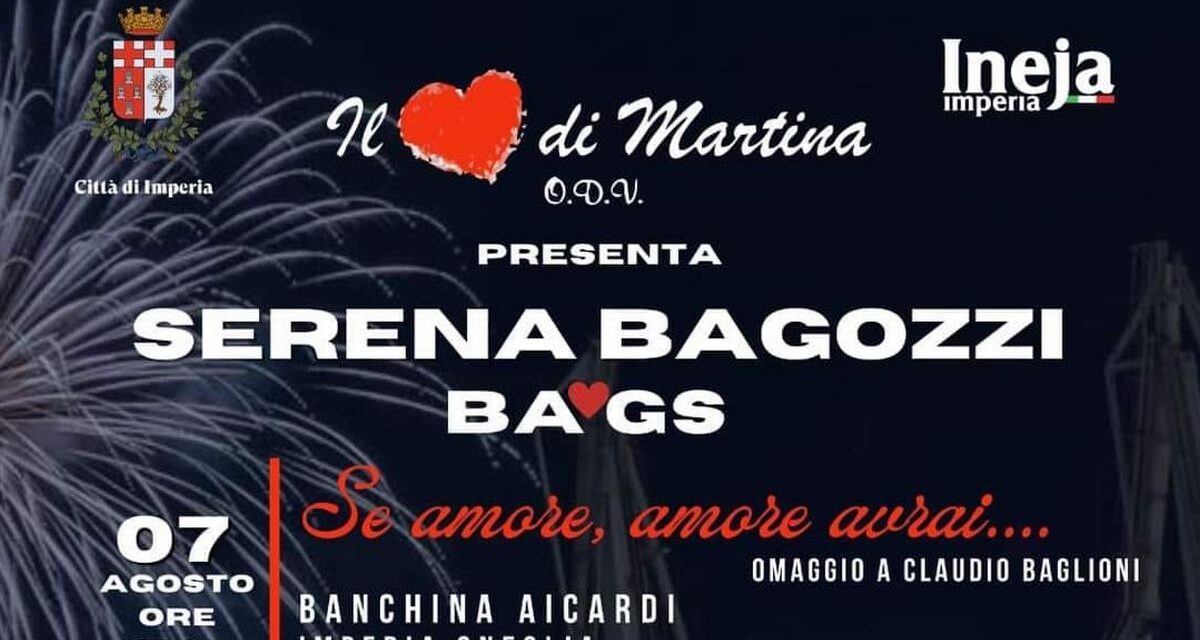 Mercoledì a Imperia un concerto di beneficienza per il Cuore di Martina