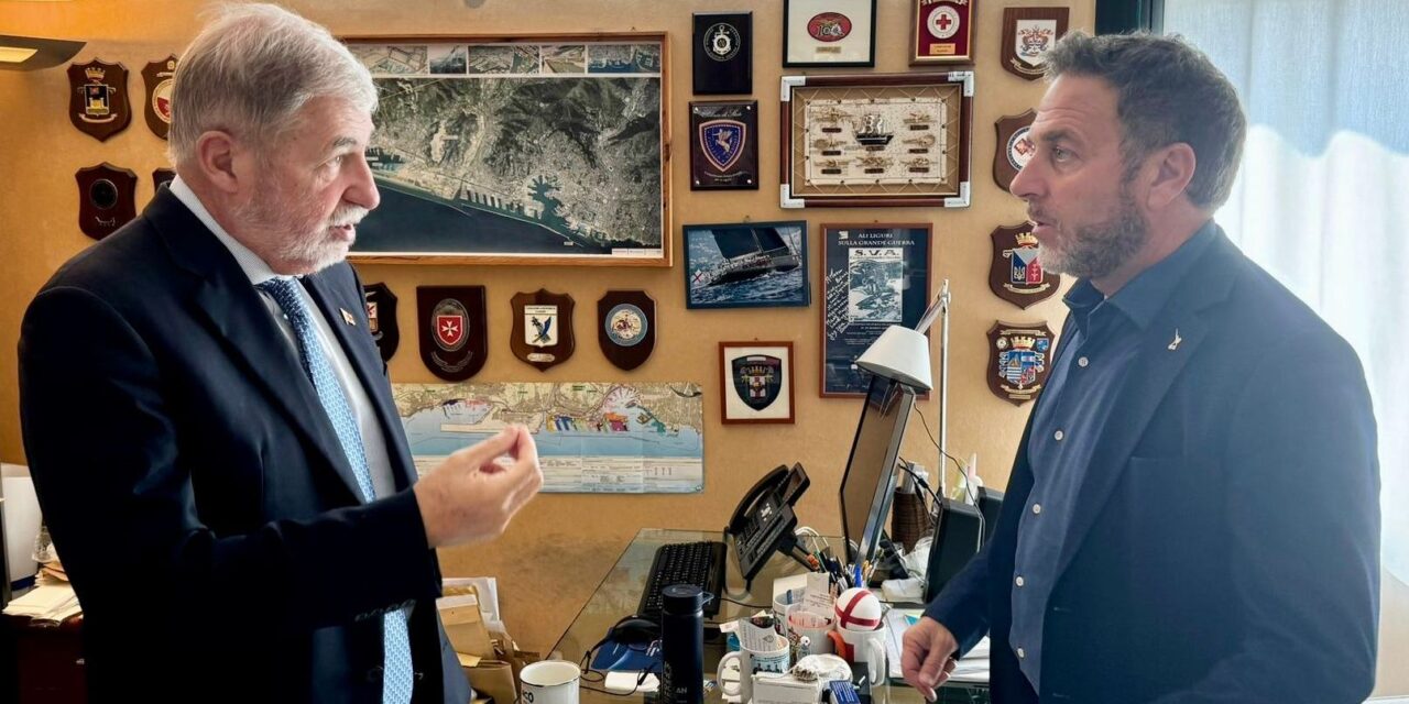Incontro tra il Presidente facente funzioni della Regione Alessandro Piana ed il Sindaco di Genova Bucci