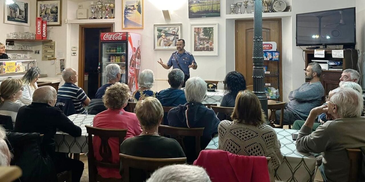 I Carabinieri di Predosa incontrano la cittadinanza per sensibilizzare le fasce deboli sul fenomeno delle truffe