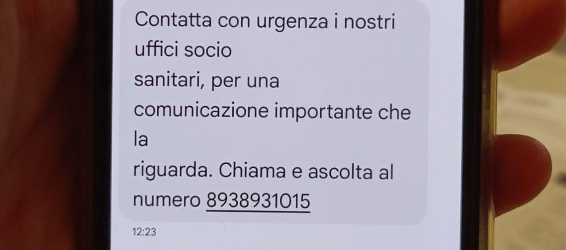 SMS truffa: attenzione, non sono inviati dall’Ospedale di Alessandria: non chiamate il numero indicato