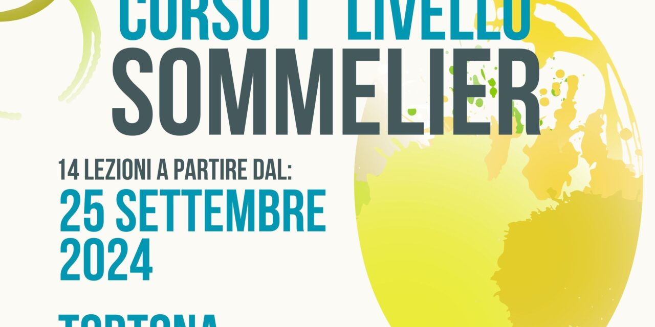 Al via a Tortona un Corso di Qualificazione Professionale per Sommelier