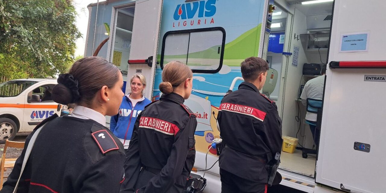 Carabinieri di Imperia e Avis ancora insieme per donare sangue