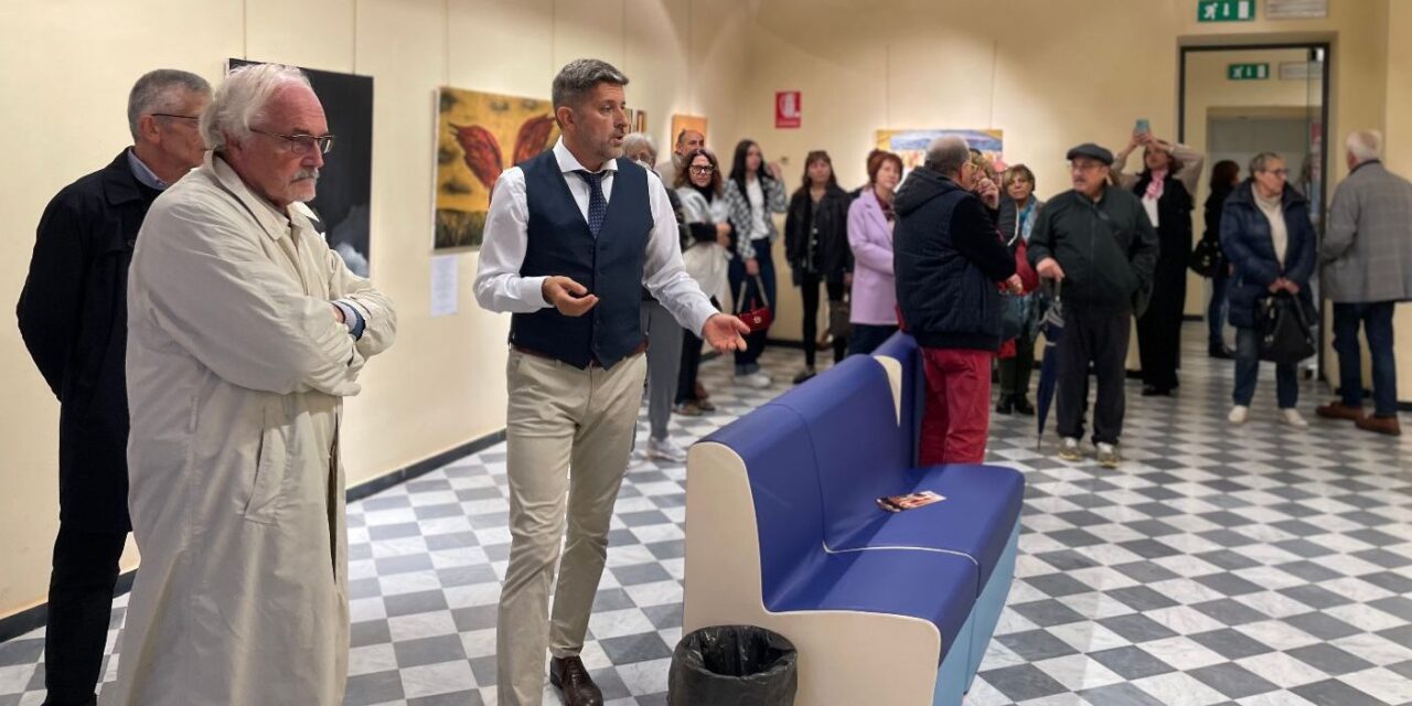 Inaugurata presso la Biblioteca di Tortona la mostra personale di Claudio Ruax
