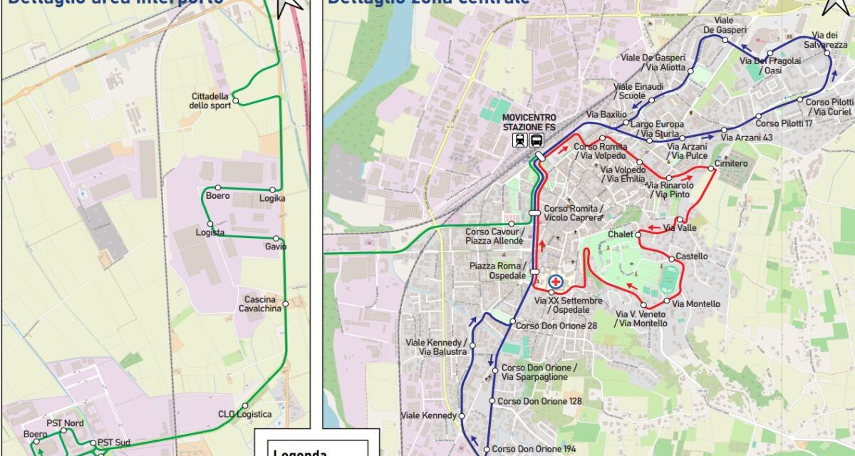 Dal 4 novembre a Tortona il Castello sarà collegato dal nuovo servizio di Bus che avrà tre linee. Tutti gli orari