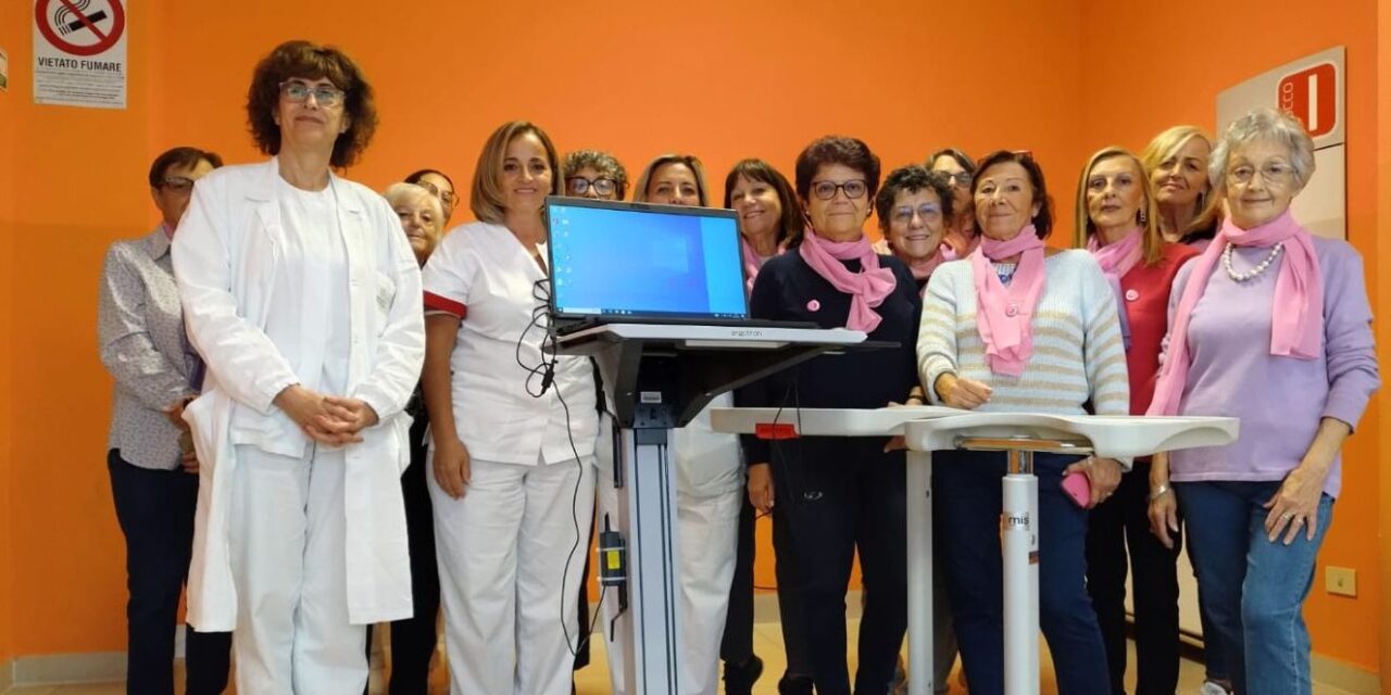 Oncologia: 20 tavoli servitori e un PC donati dalla BIOS all’ospedale di Alessandria