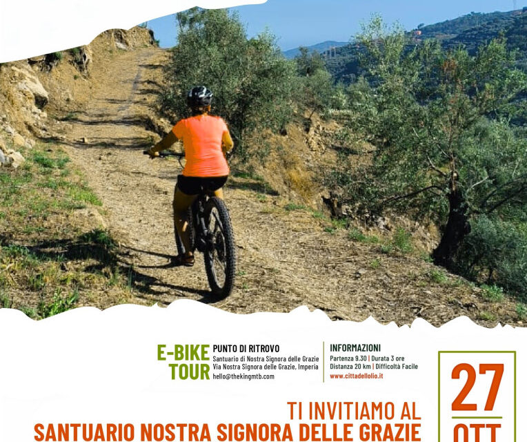Imperia, “Camminata tra gli Olivi”: tour di e-bike domenica 27 ottobre a Montegrazie