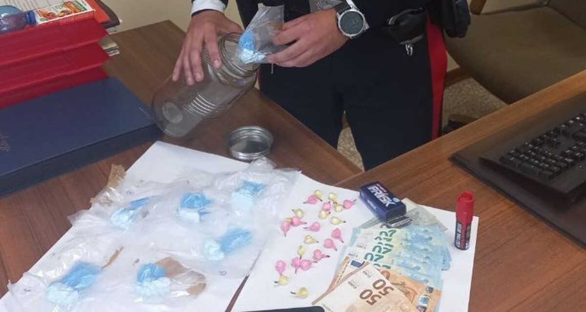 Bordighera,  diciottenne trovato in possesso di oltre un etto di cocaina, arrestato dai Carabinieri