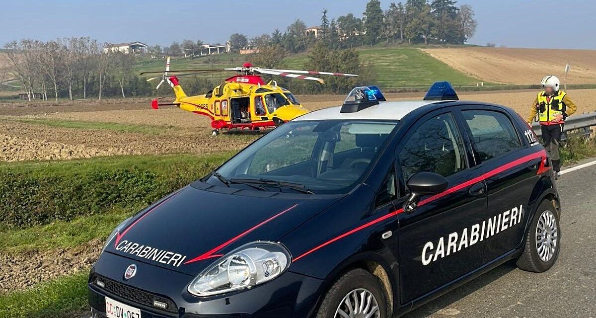 Grave incidente stradale a Camagna Monferrato