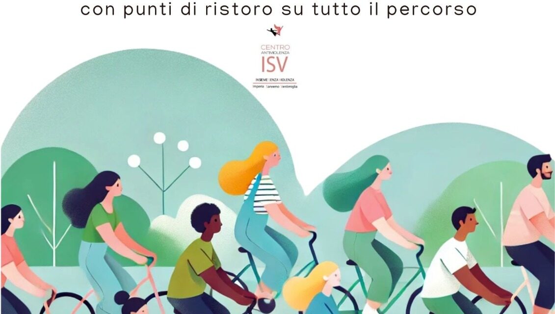 Una passeggiata amatoriale in bici da Ospedaletti a Imperia contro la violenza sulle donne