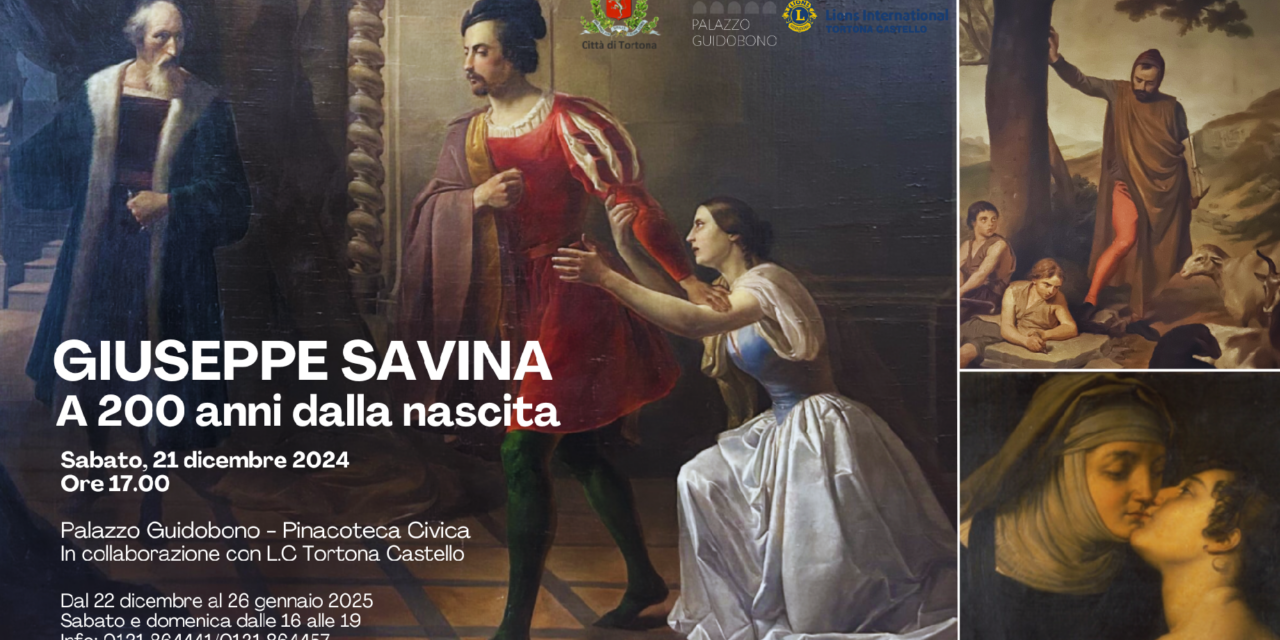 Il Lions Club Tortona Castello mette in sicurezza un quadro di Giuseppe Savina