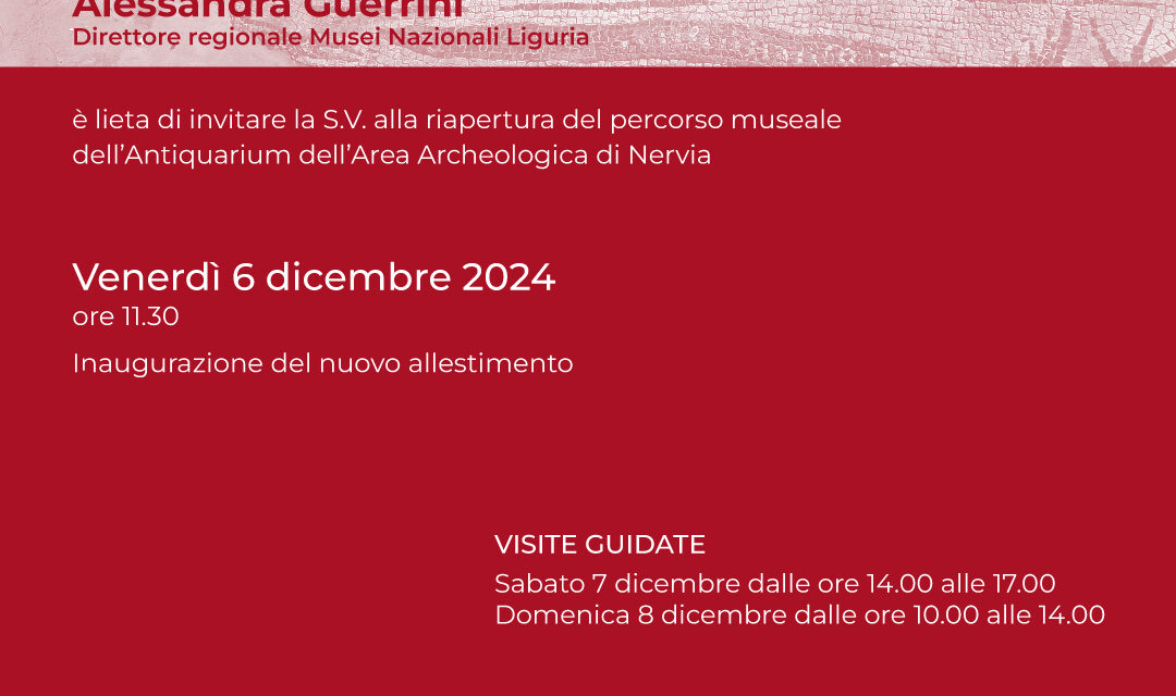 Venerdì si inaugura l’area archeologica a Ventimiglia